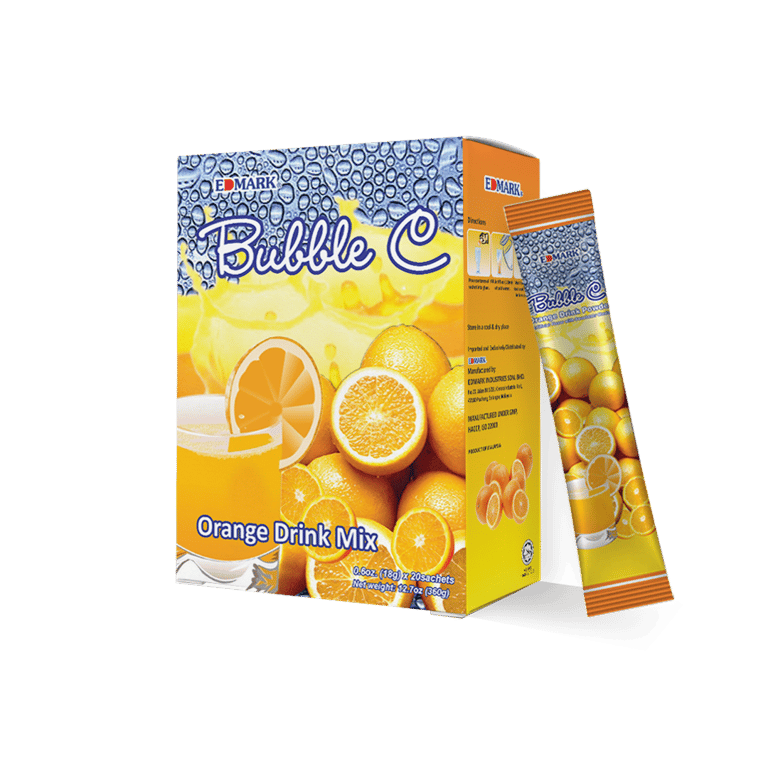 Achieve your daily Vitamin C and Calcium intake with the delightful taste of Bubble C by Edmark Malaysia